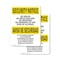Signmission No Drugs Dealers Weapons Bilingual OSHA Security Notice Sign, Vinyl Decal, 7in W x 10in L, 2PK OS-2PACK-SN-D-710-L-11598 - alternate 1